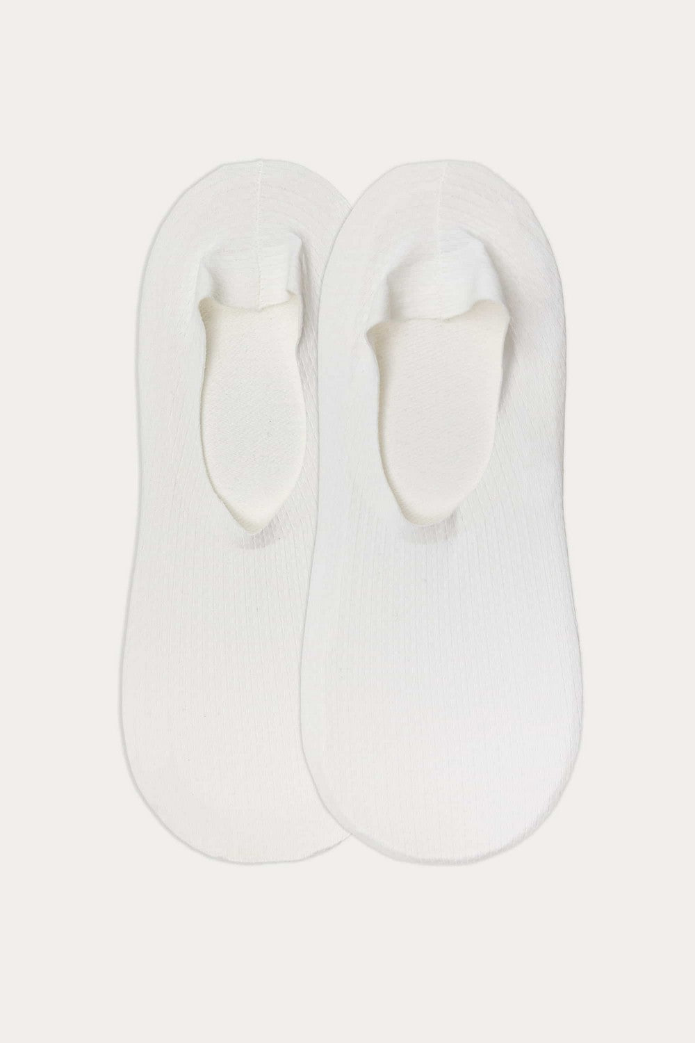 Следки с силиконовой вставкой 747 Sneaker Invisible Micro Waffle (2 пары) white