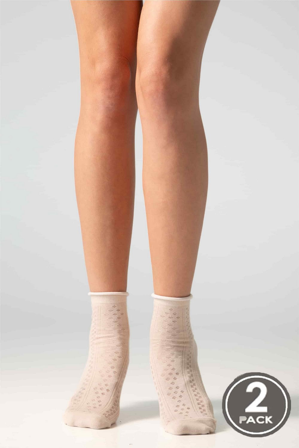 Хлопковые носки с сеткой G16 Cotton Rhomb (2 пары)