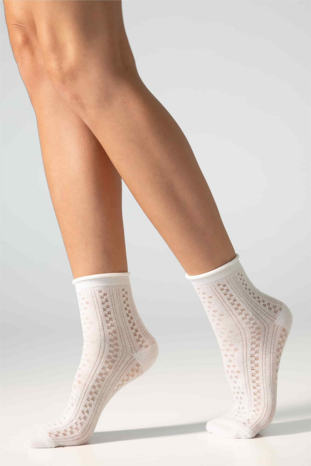 Хлопковые носки с сеткой G16 Cotton Rhomb (2 пары)