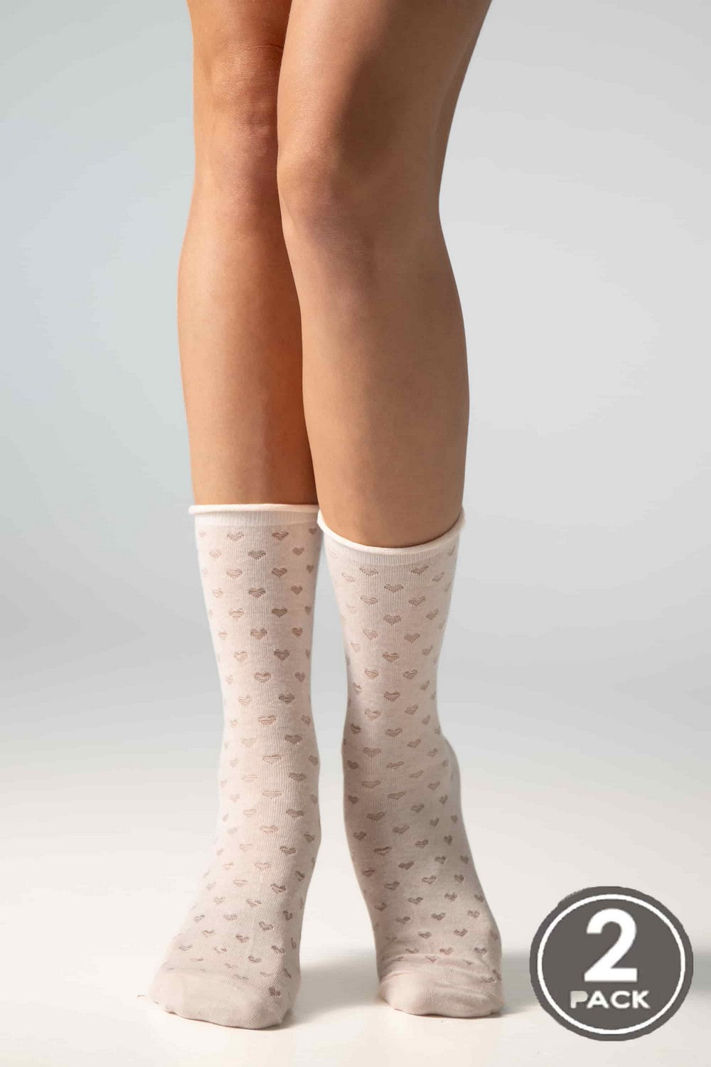 Хлопковые носки с сеткой G17 Cotton Heart (2 пары)