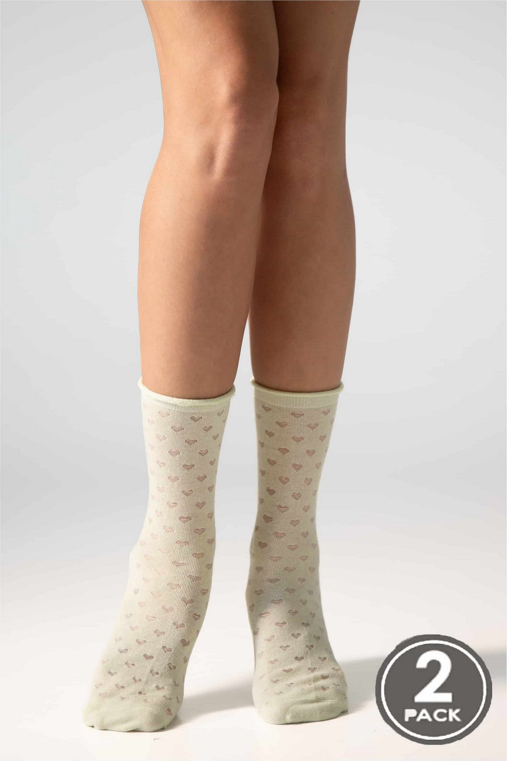 Хлопковые носки с сеткой G17 Cotton Heart (2 пары)