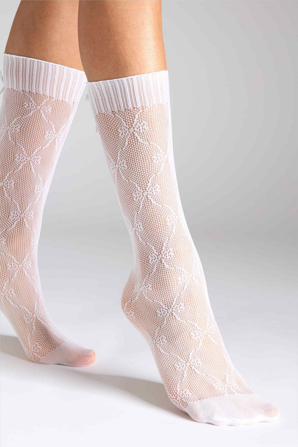 Ажурні гольфи G22 Socks Ajour Bow (2 пари) white