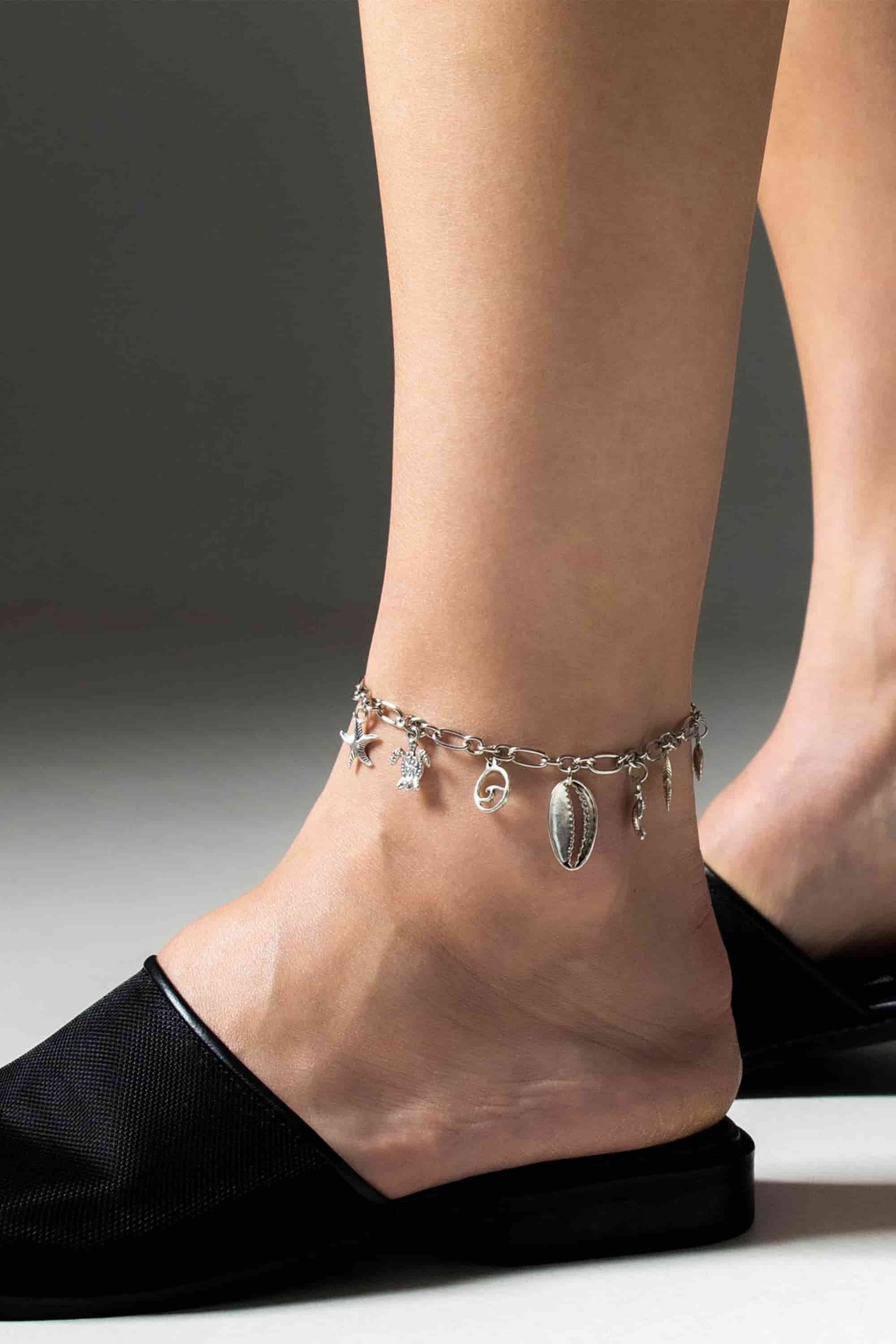 Браслет на ногу L104 Anklet silver