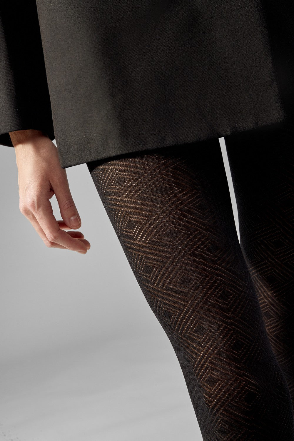 Колготки с геометрическим узором L1915 Sara 60d