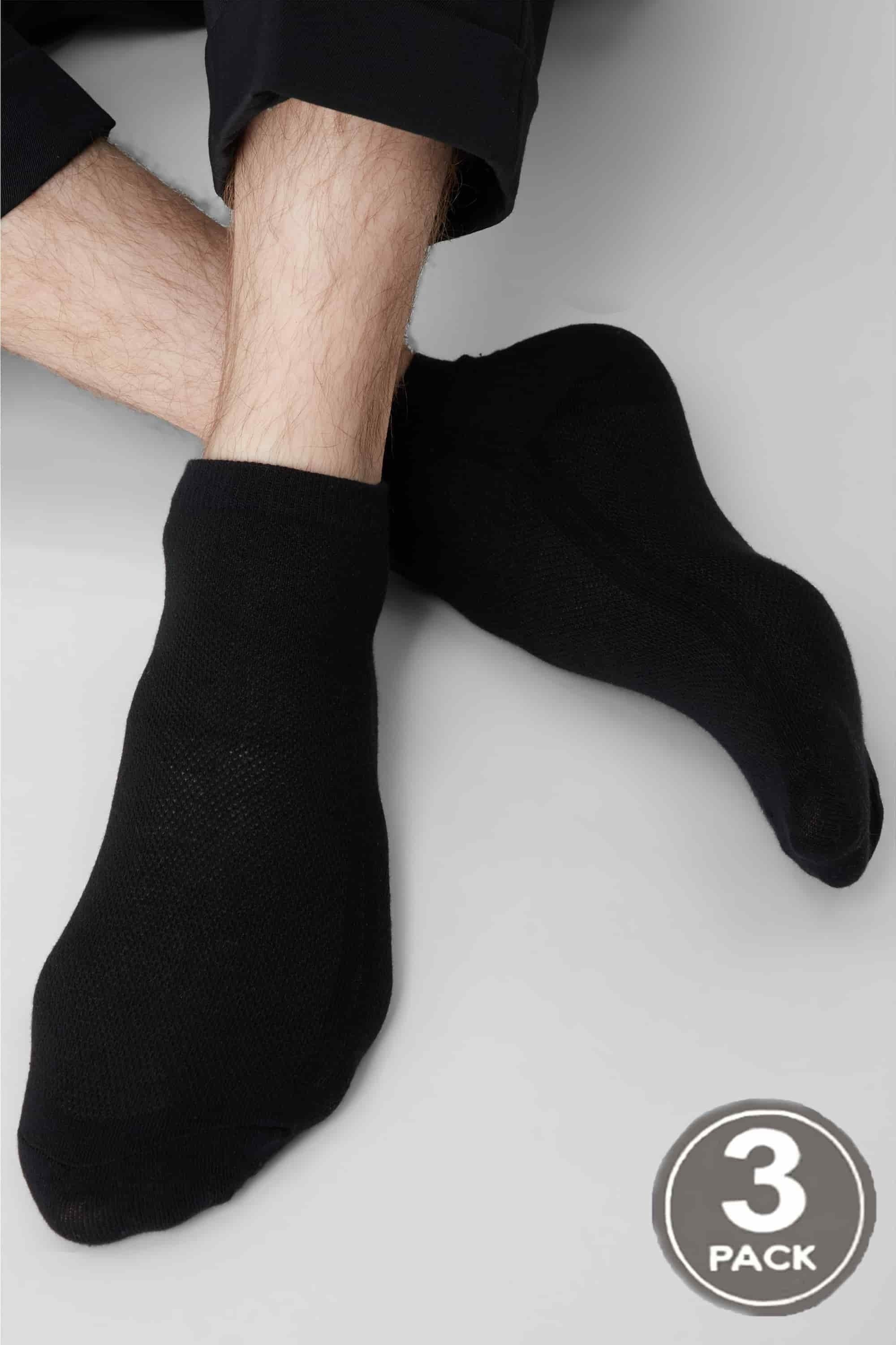 Мужские хлопковые носки Socks Men Cotton Mesh Low (3 пары)