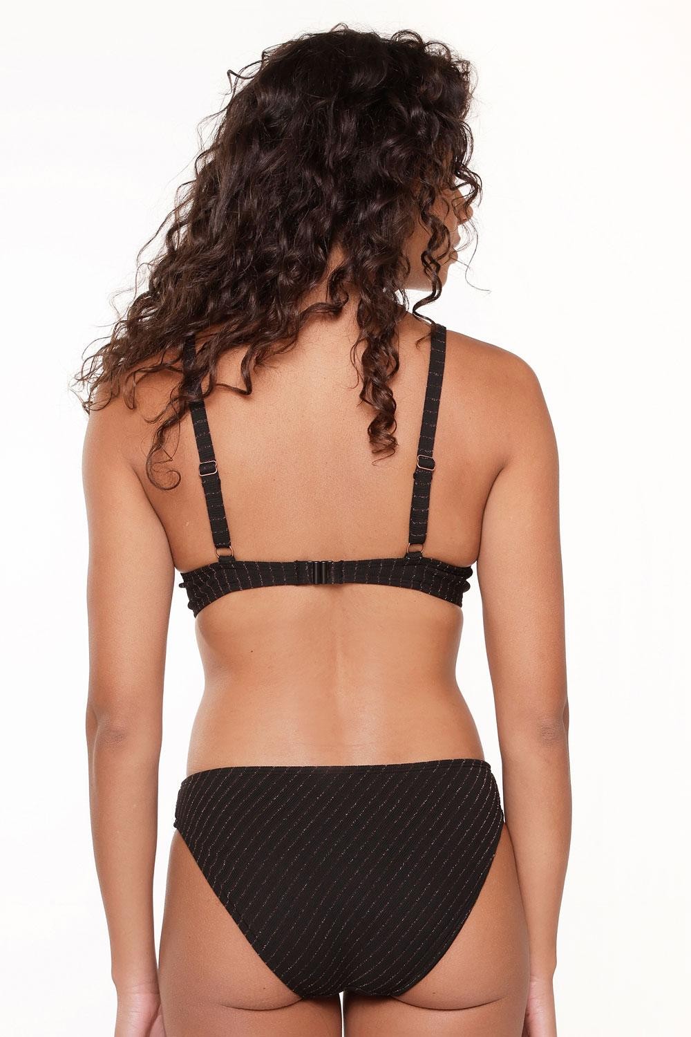 Купальные плавки с металлизированной нитью 7201B black