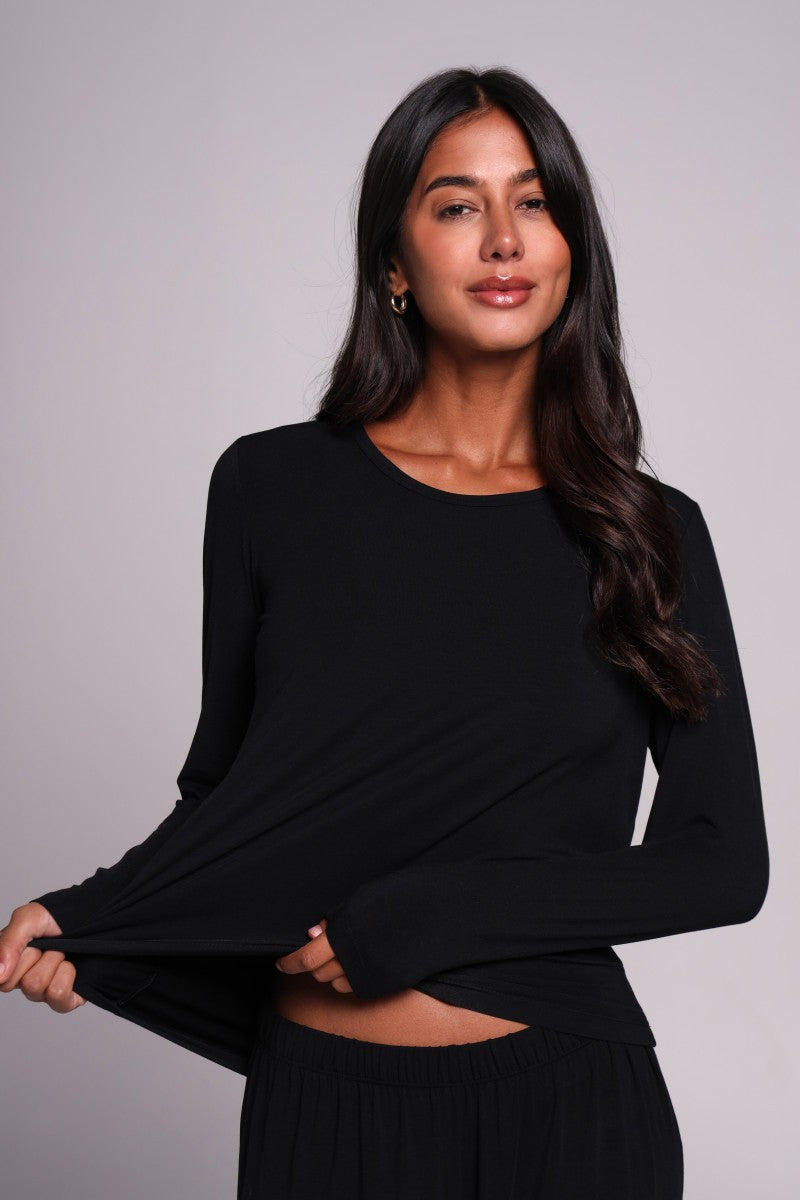 Жіночий лонгслів з мікромодала 25119-1