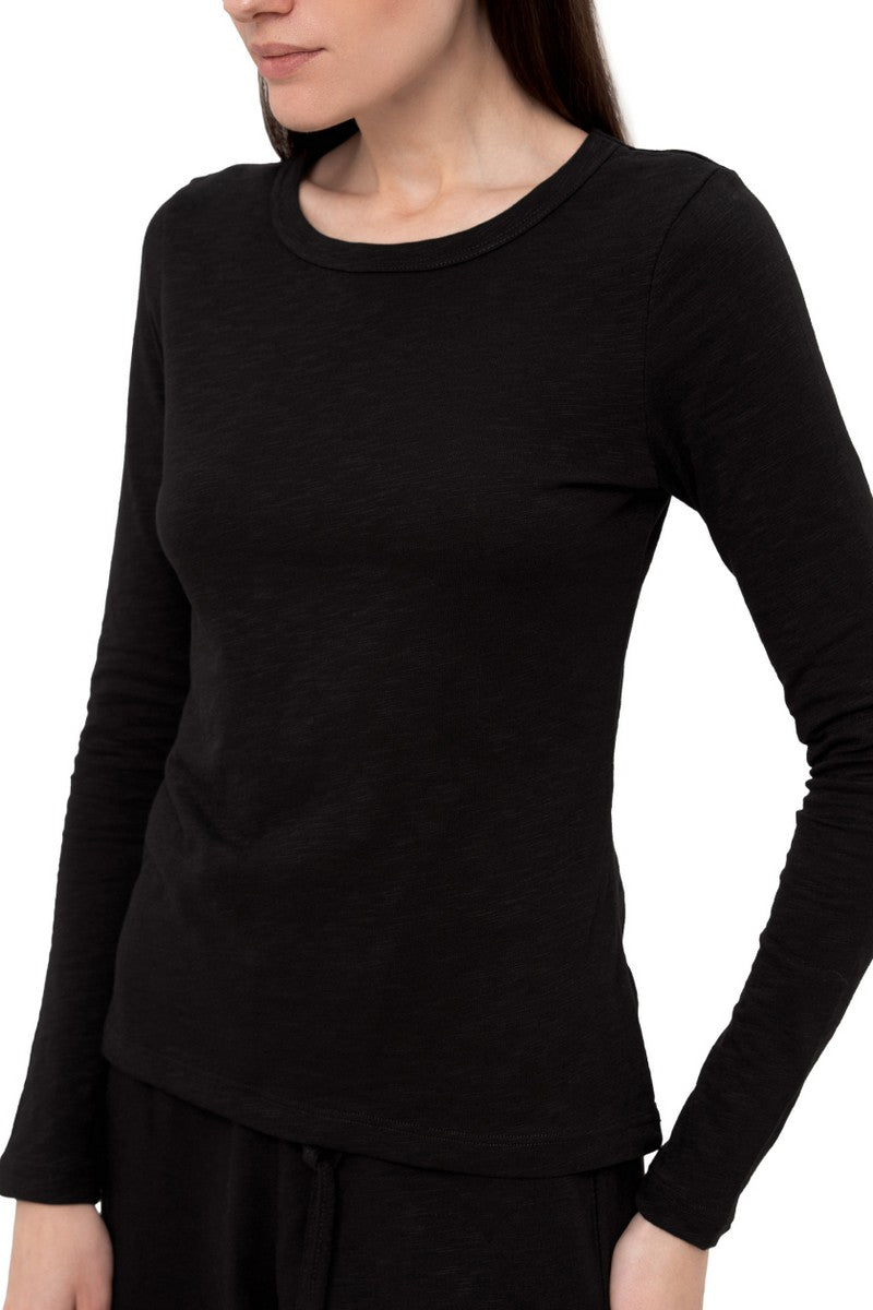 Хлопковый лонгслив LC025l Toscana black