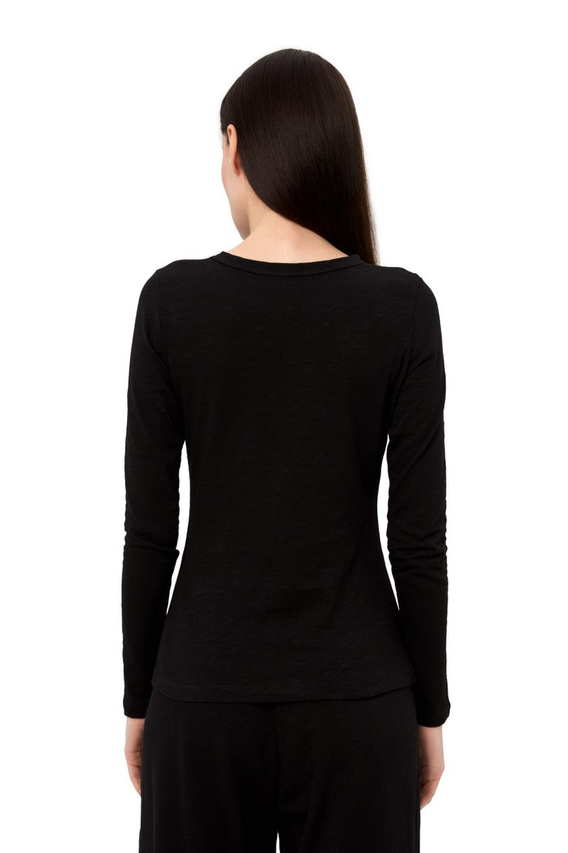 Хлопковый лонгслив LC025l Toscana black