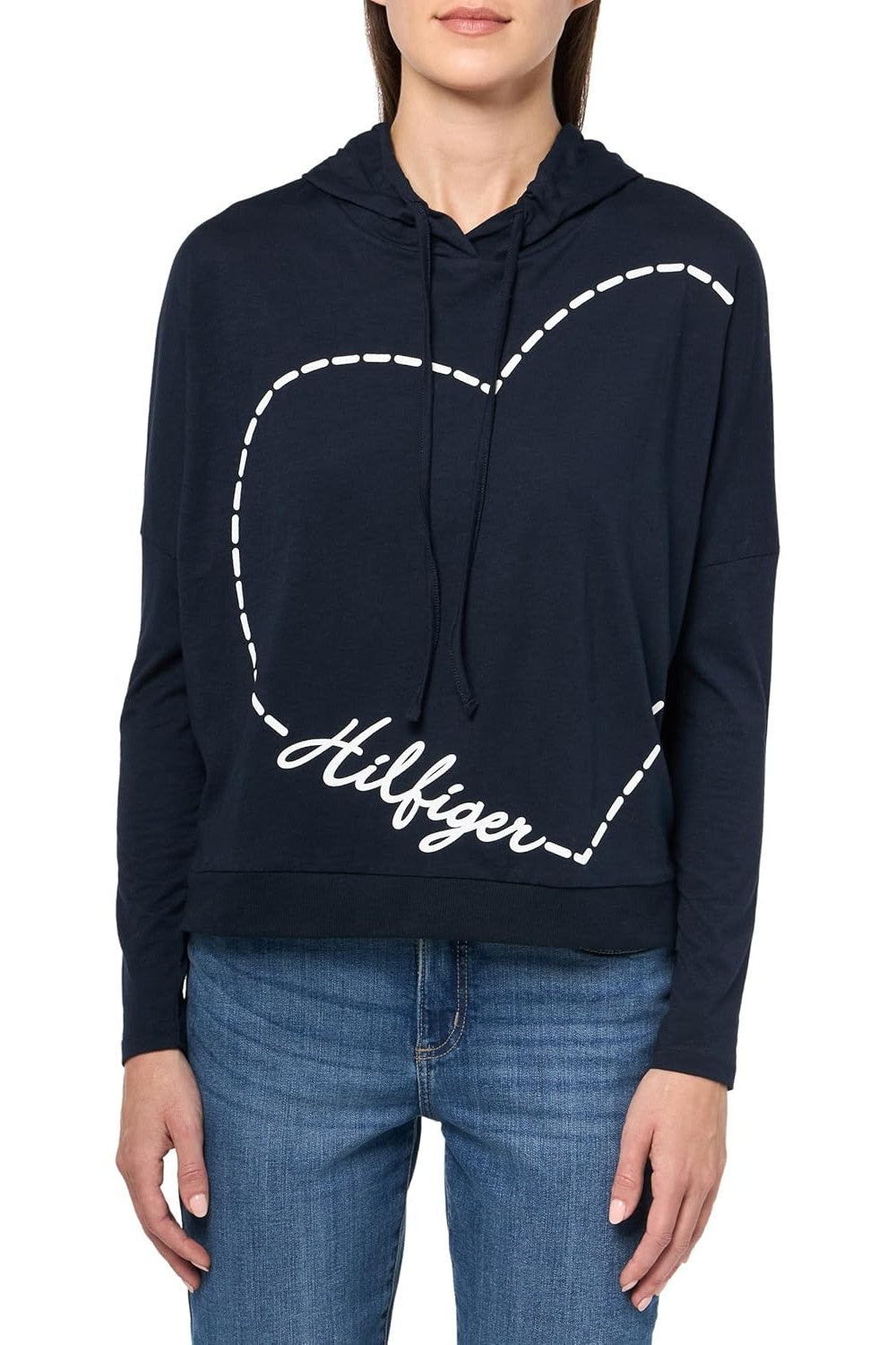 Лонгслив с капюшоном 321145123 blue