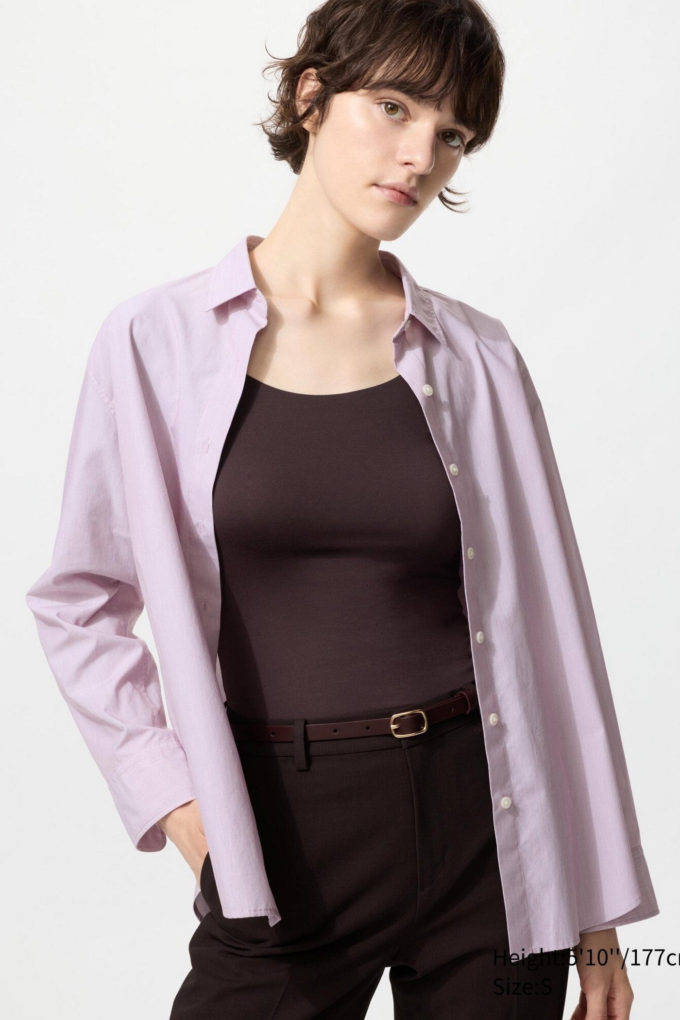 Жіночий термолонгслів 15762715 brown Uniqlo