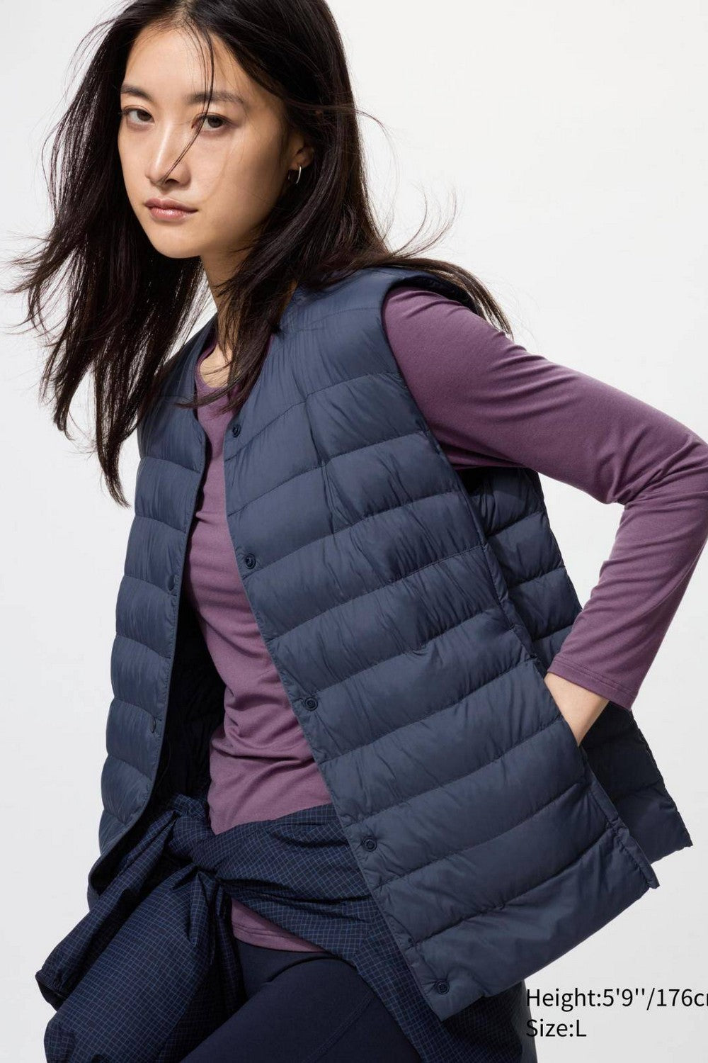 Жіночий термолонгслів 839433059 violet Uniqlo