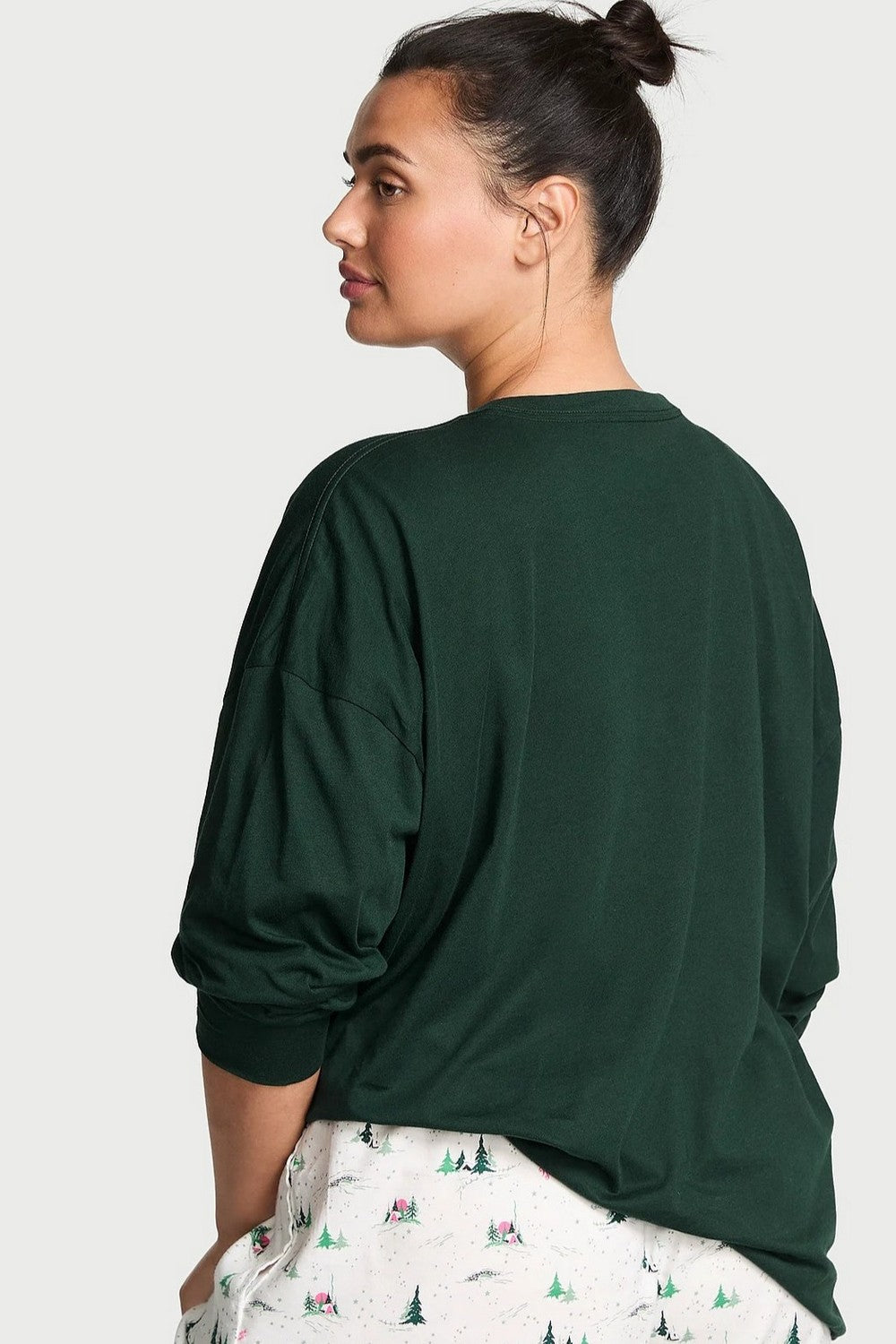Домашній лонгслів 714626898 green Victoria`s Secret