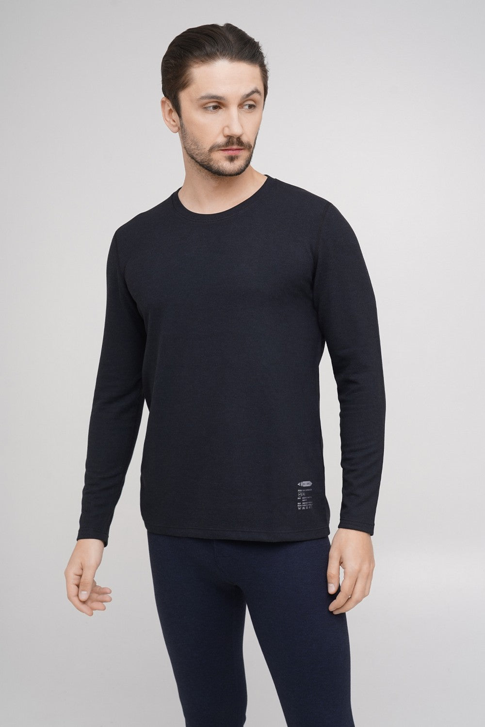 Мужской термолонгслив ДЛ003ТВ navy