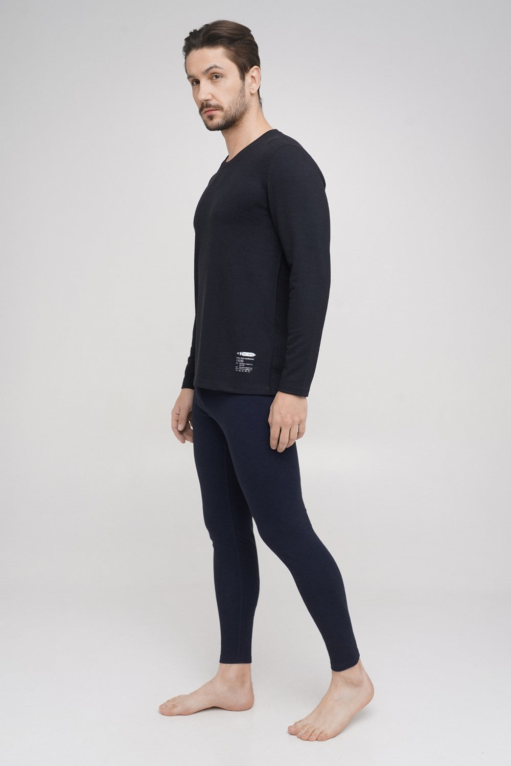 Мужской термолонгслив ДЛ003ТВ navy