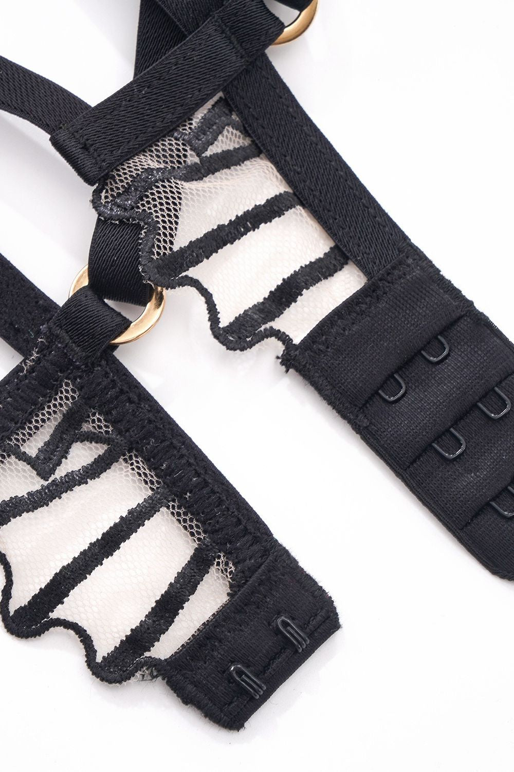 Полупрозрачный бюстгальтер на косточках ФН001БВ black