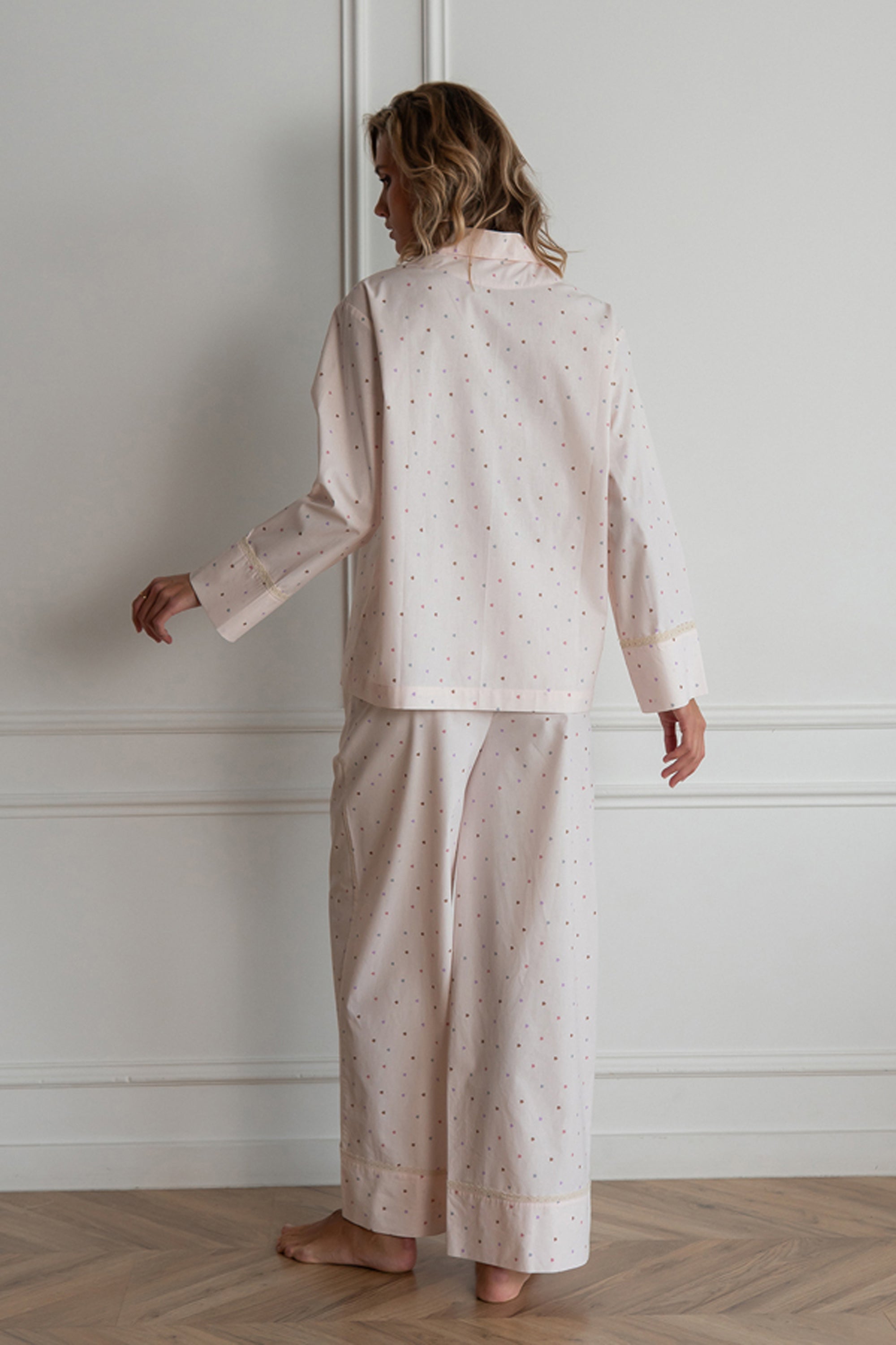 Хлопковая пижама с сердечками Love is HL0073-35-69