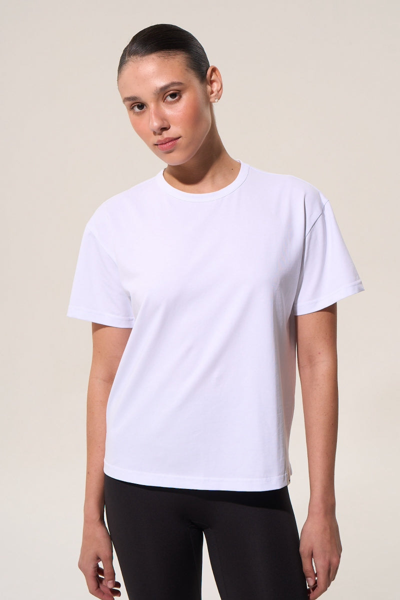 Хлопковая футболка L029 white