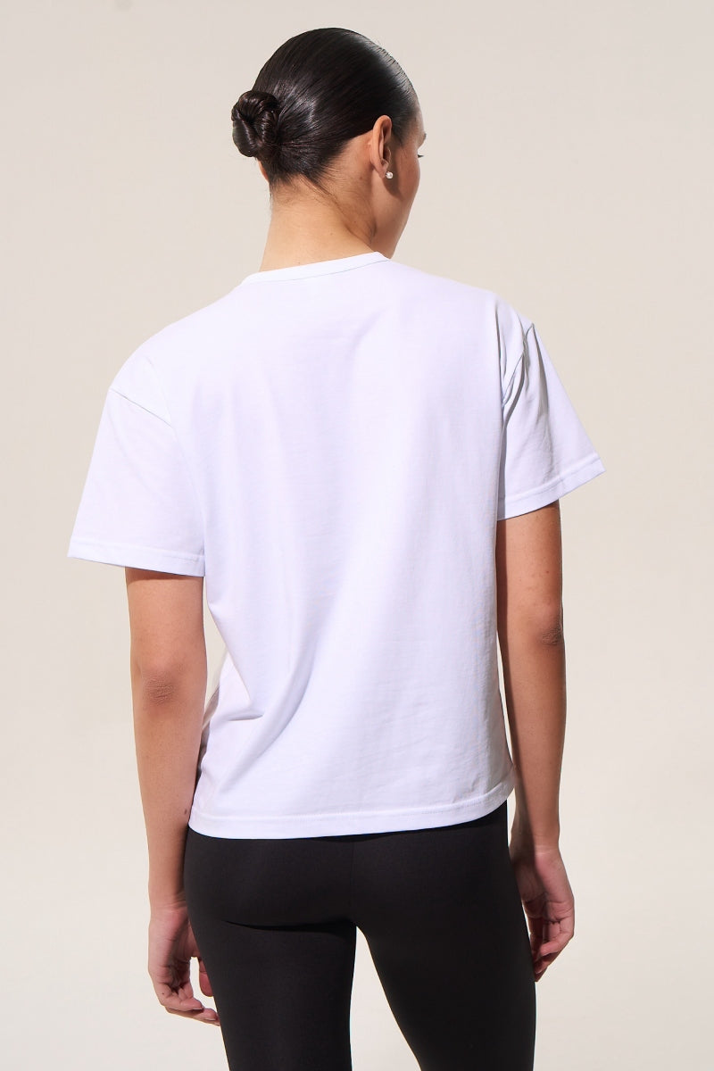 Хлопковая футболка L029 white