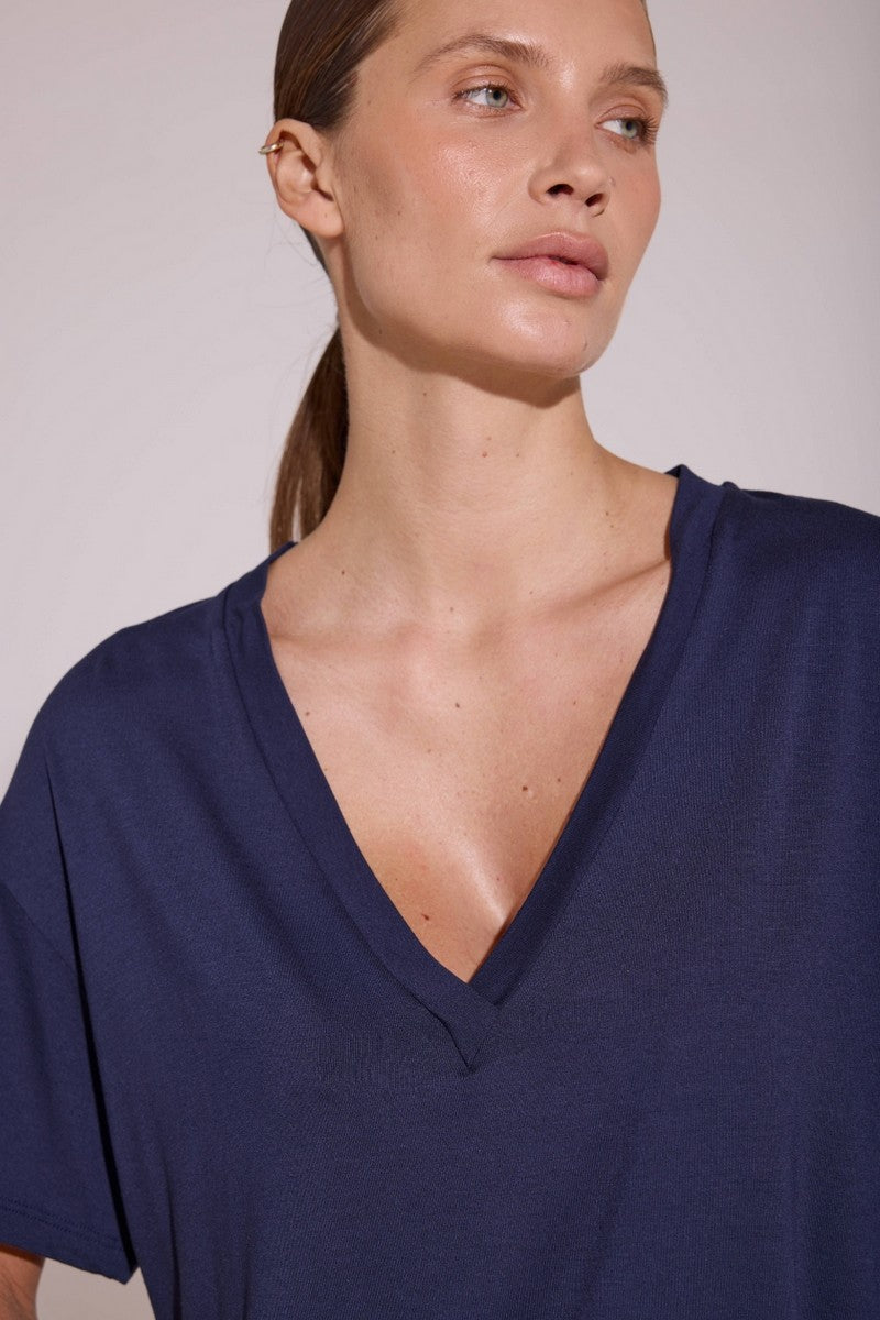 Футболка з віскози L033 Lolita dark blue