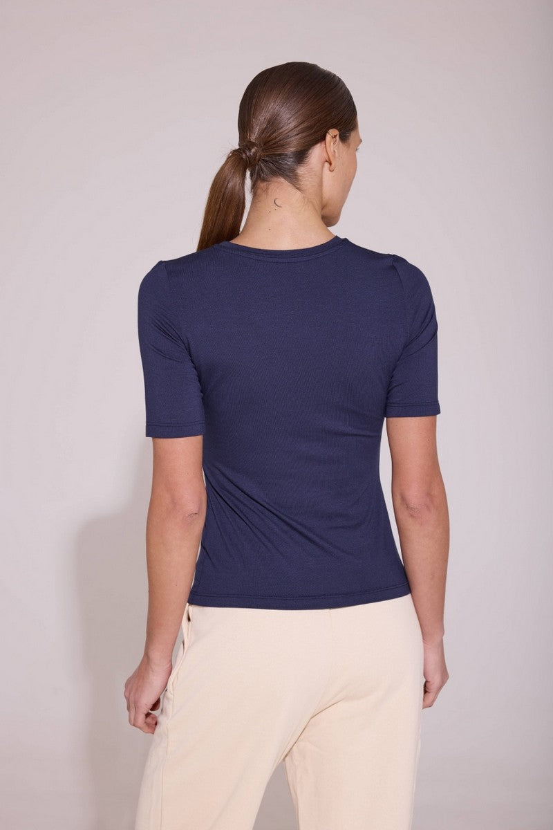 Футболка из вискозы L034 Sidney dark blue
