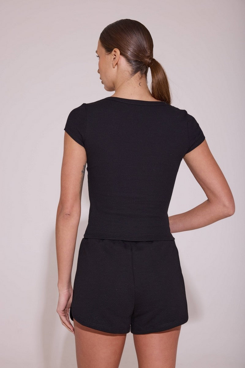 Футболка в рубчик L039r Biti black