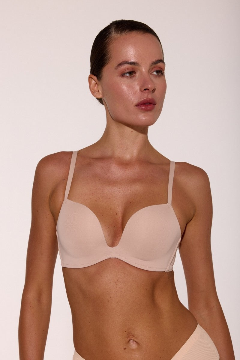 Бюстгальтер с двойным пуш-ап L1515A beige