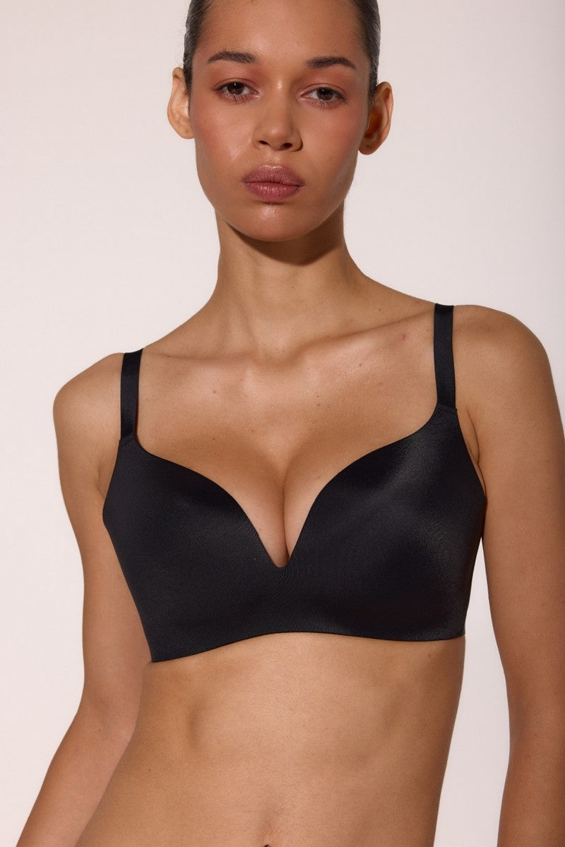 Бесшовный бюстгальтер без косточек L1520A Marita black