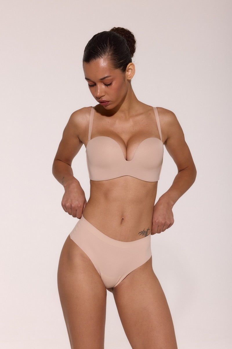Бюстгальтер балконет без кісточок L1523A Caramela beige