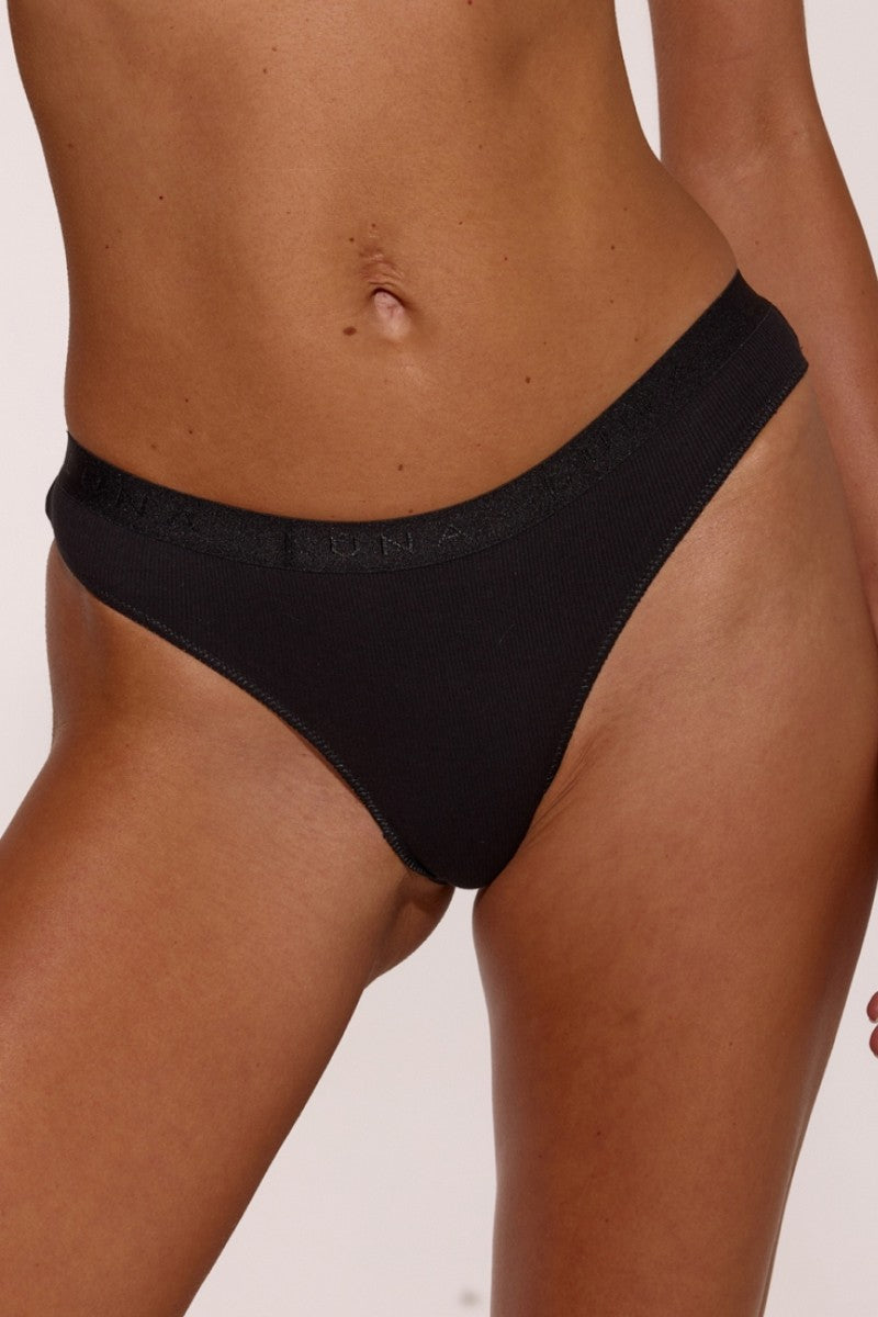 Трусики брифы в рубчик L5146BR Alta black