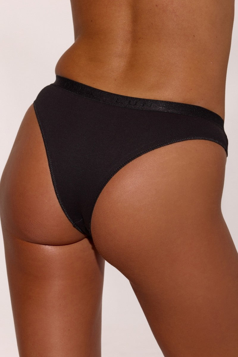 Трусики брифы в рубчик L5146BR Alta black