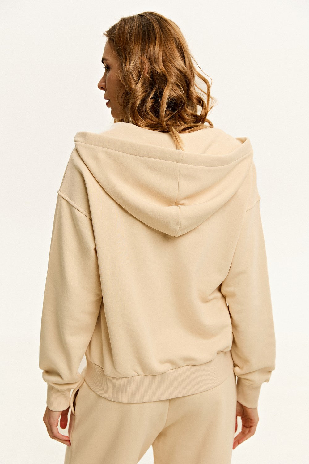 Худи на молнии LC-026h Karo milk