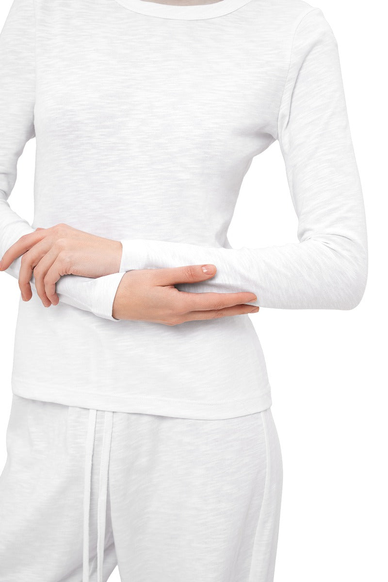 Бавовняний лонгслів LC025l Toscana ecri