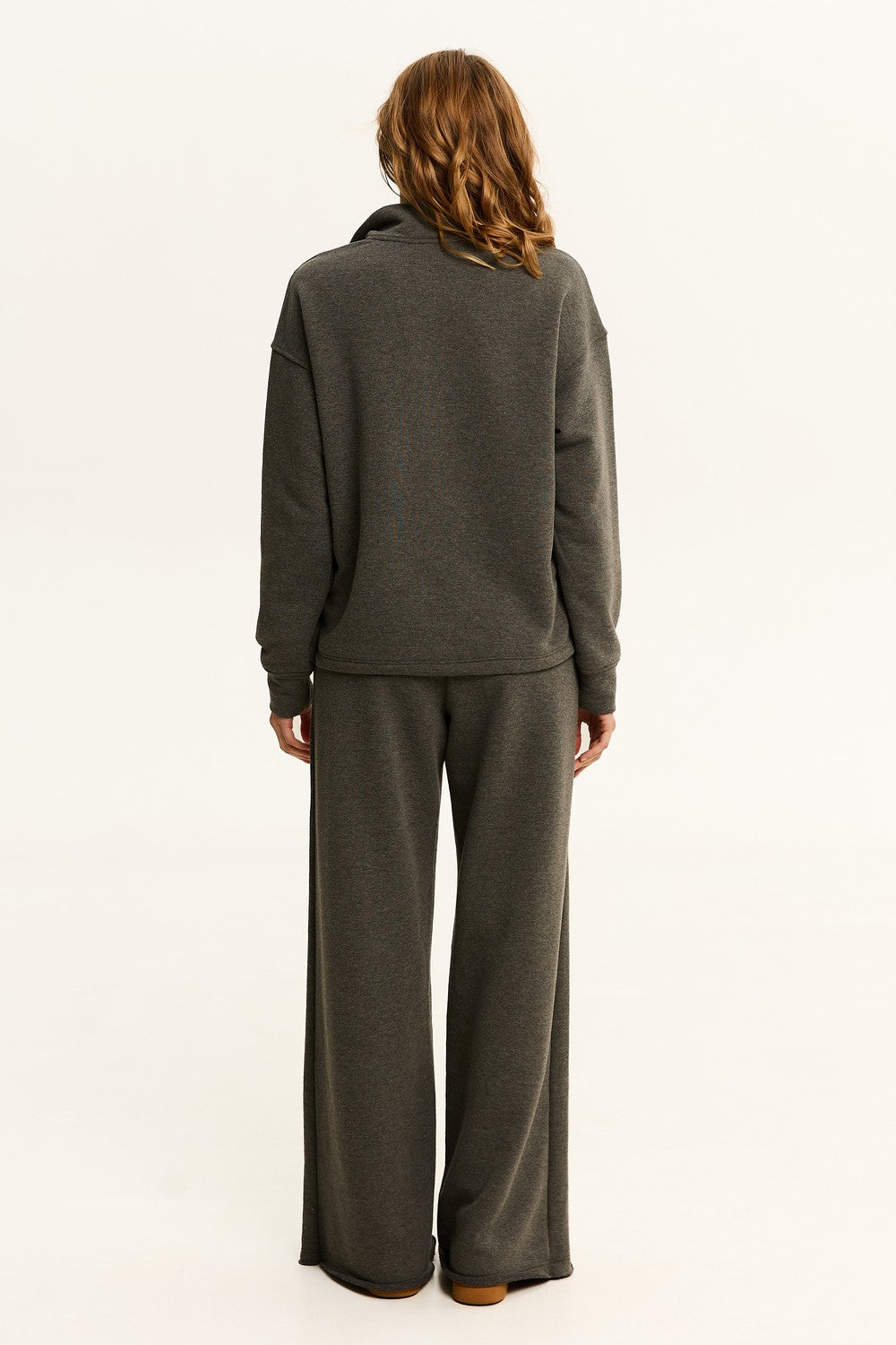 Прямые брюки с карманами LC028p Solo dark melange