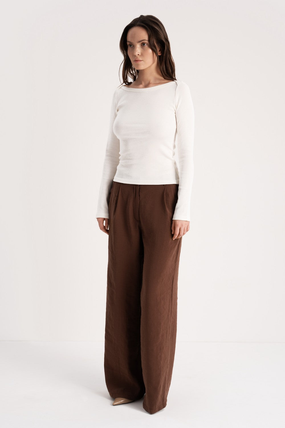Брюки из модала LC036 Polly chocolate