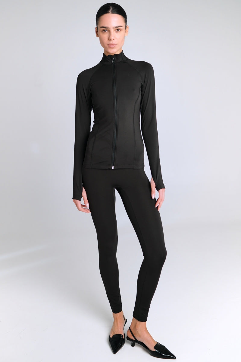 Спортивна кофта на блискавці LC055l black