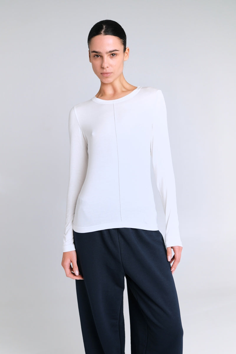 Лонгслив из вискозы LC075l milk