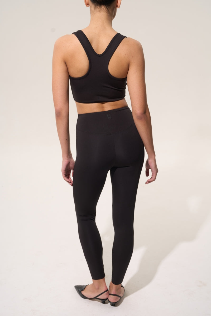 Леггинсы с высокой талией LS029L black