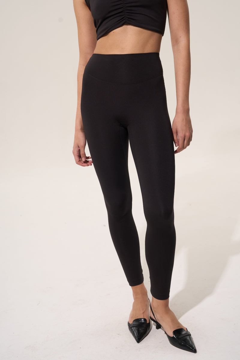 Леггинсы с высокой талией LS029L black
