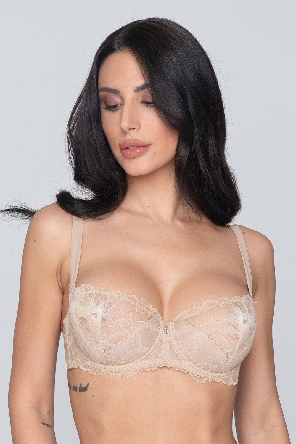 Бюстгалтер балконет на кісточках Melody 14243 beige