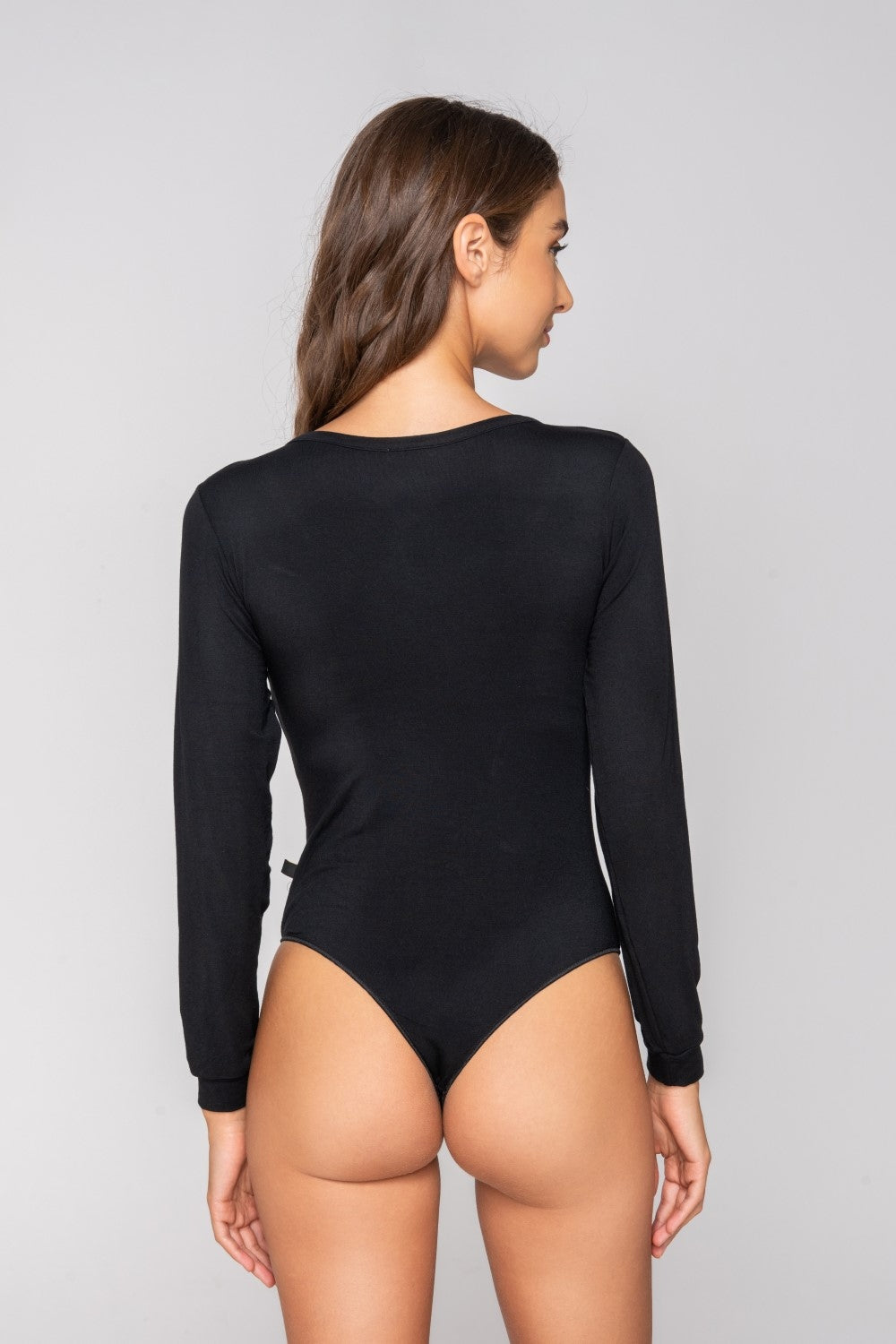 Боді-стрінг із модалу Micro Touch Comfort 84594 black Luna Splendida спина