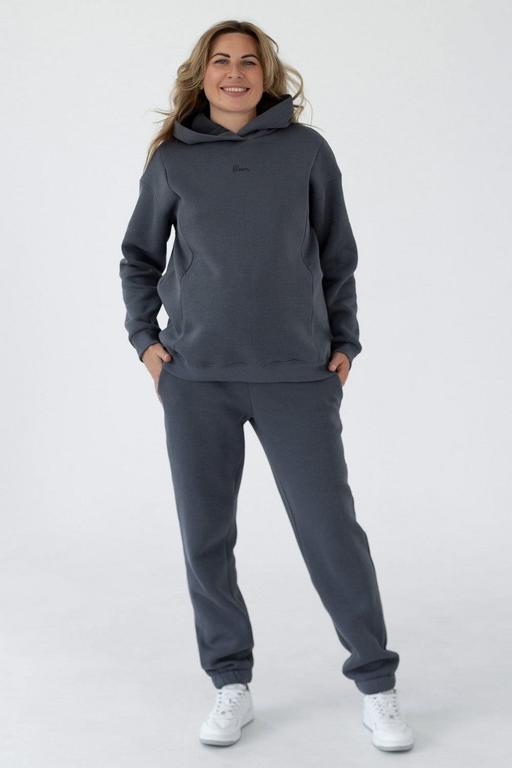 Брюки для беременных 19000 Warm&cosy graphite