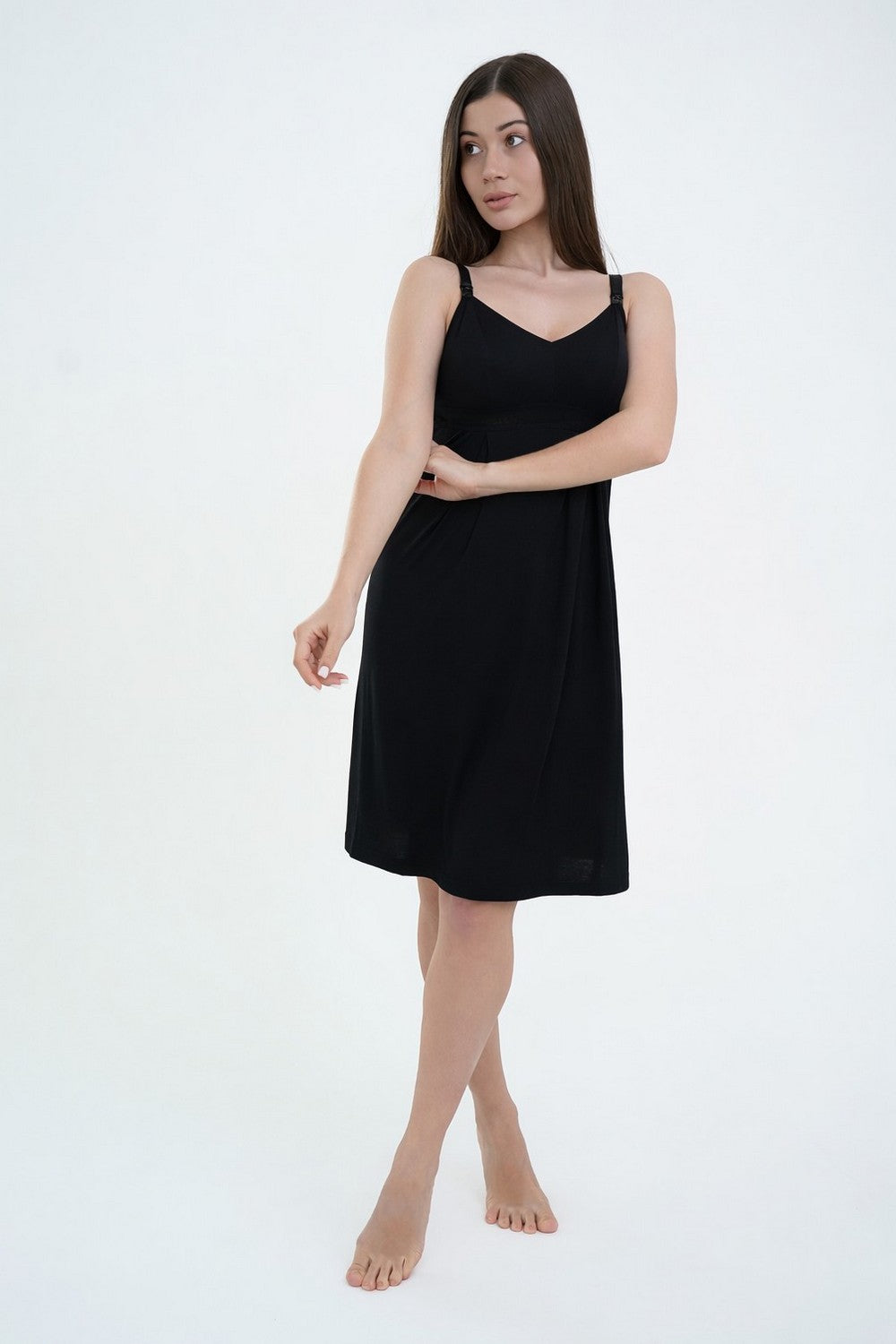 Сорочка для беременных и кормящих мам 24195 Soft&Lace black