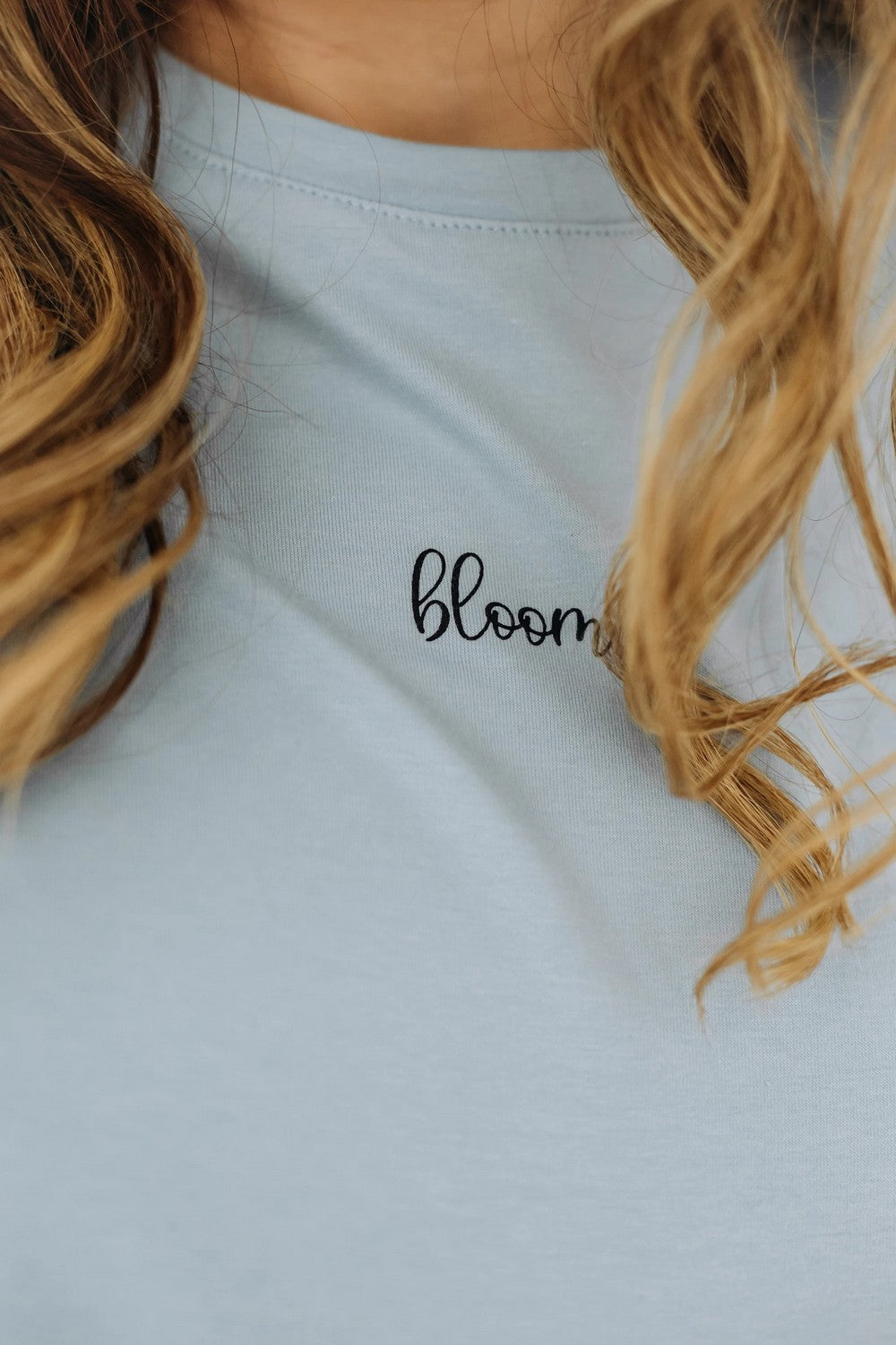 Бавовняна футболка для годуючих мам 24303 Bloom blue