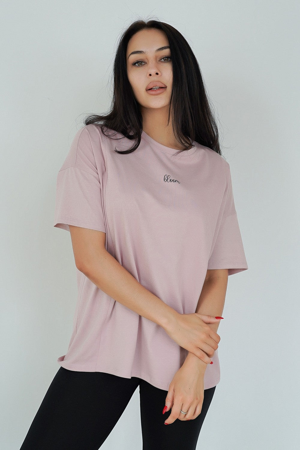 Хлопковая футболка для кормящих мам 24303 Bloom powder