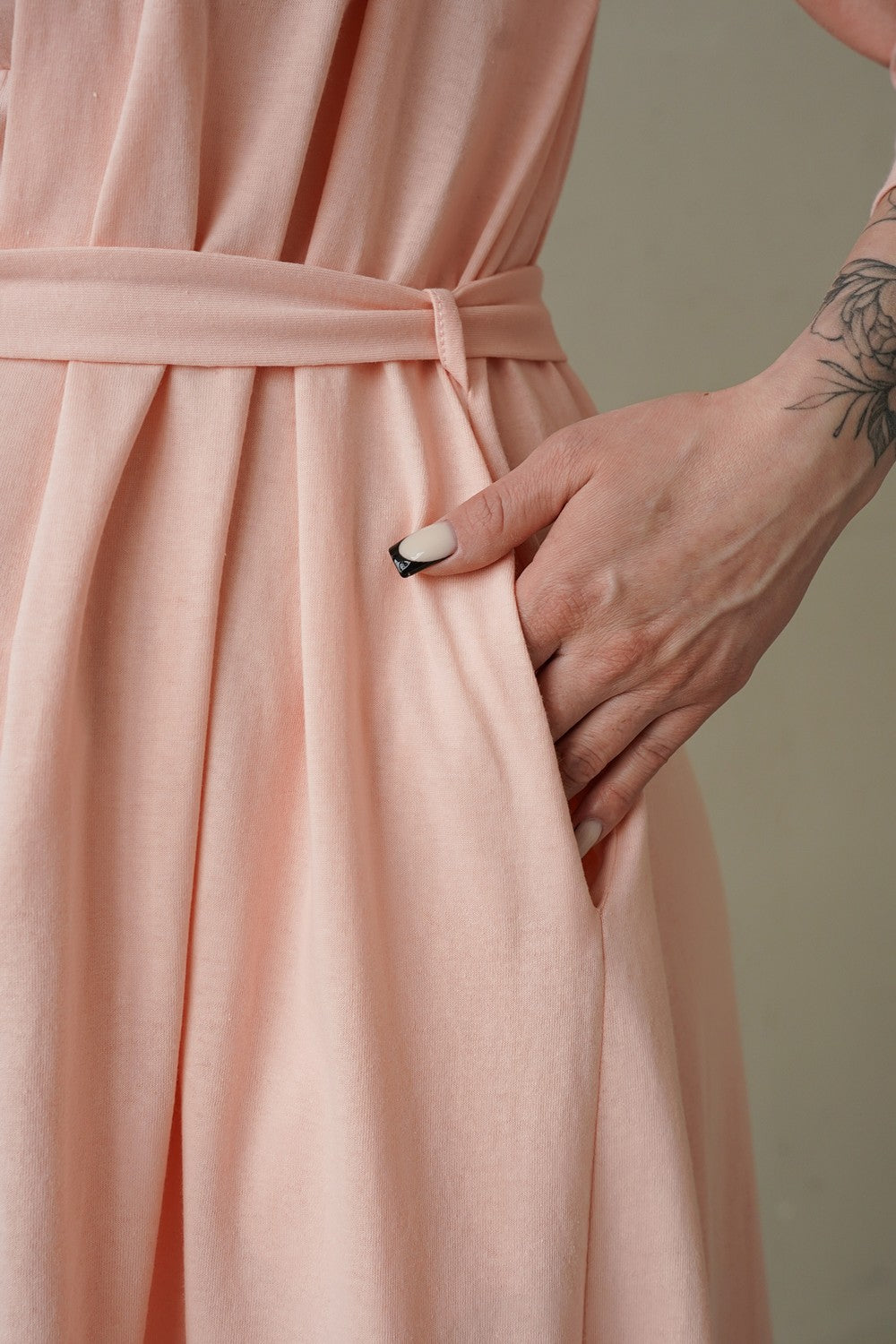 Хлопковый халат для беременных 25316 Smart Care pastel rose