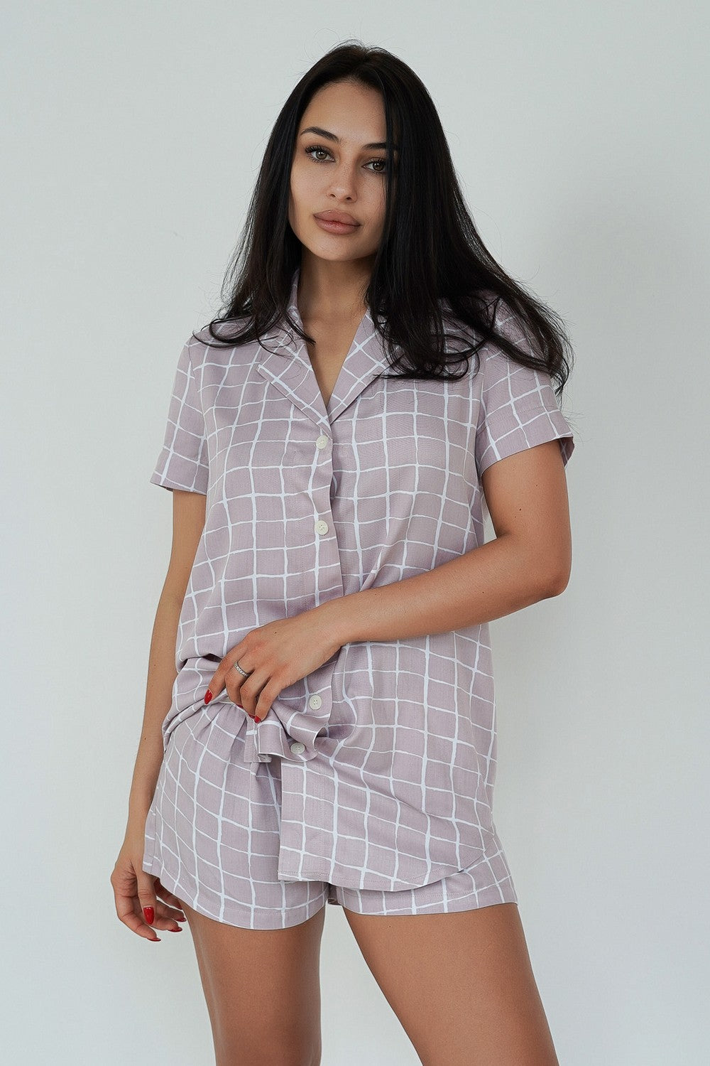 Пижама из вискозы 28000 rose/milk