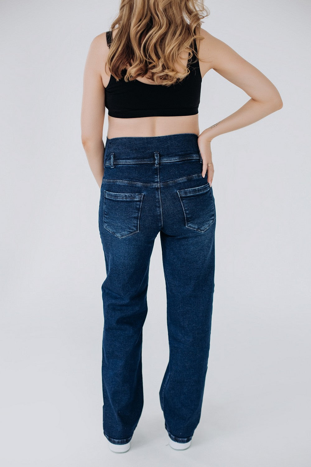 Прямі джинси для вагітних 39000 dark blue