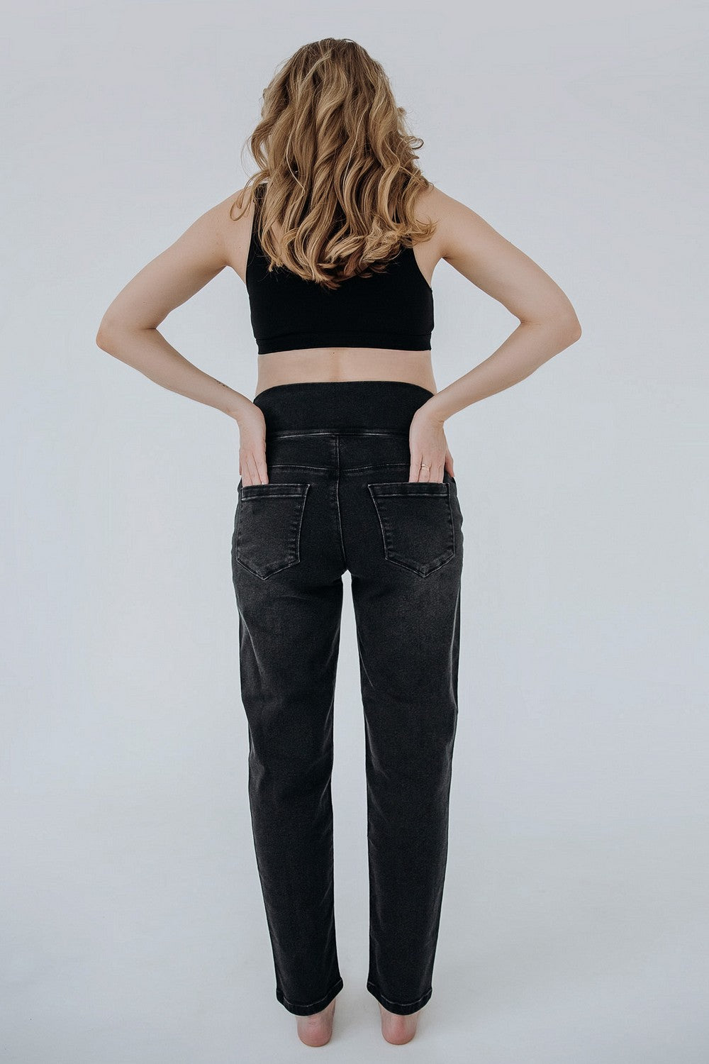 Джинси бойфренди для вагітних 41000 black