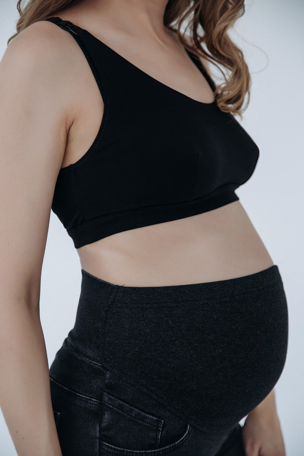 Джинсы бойфренды для беременных 41000 black